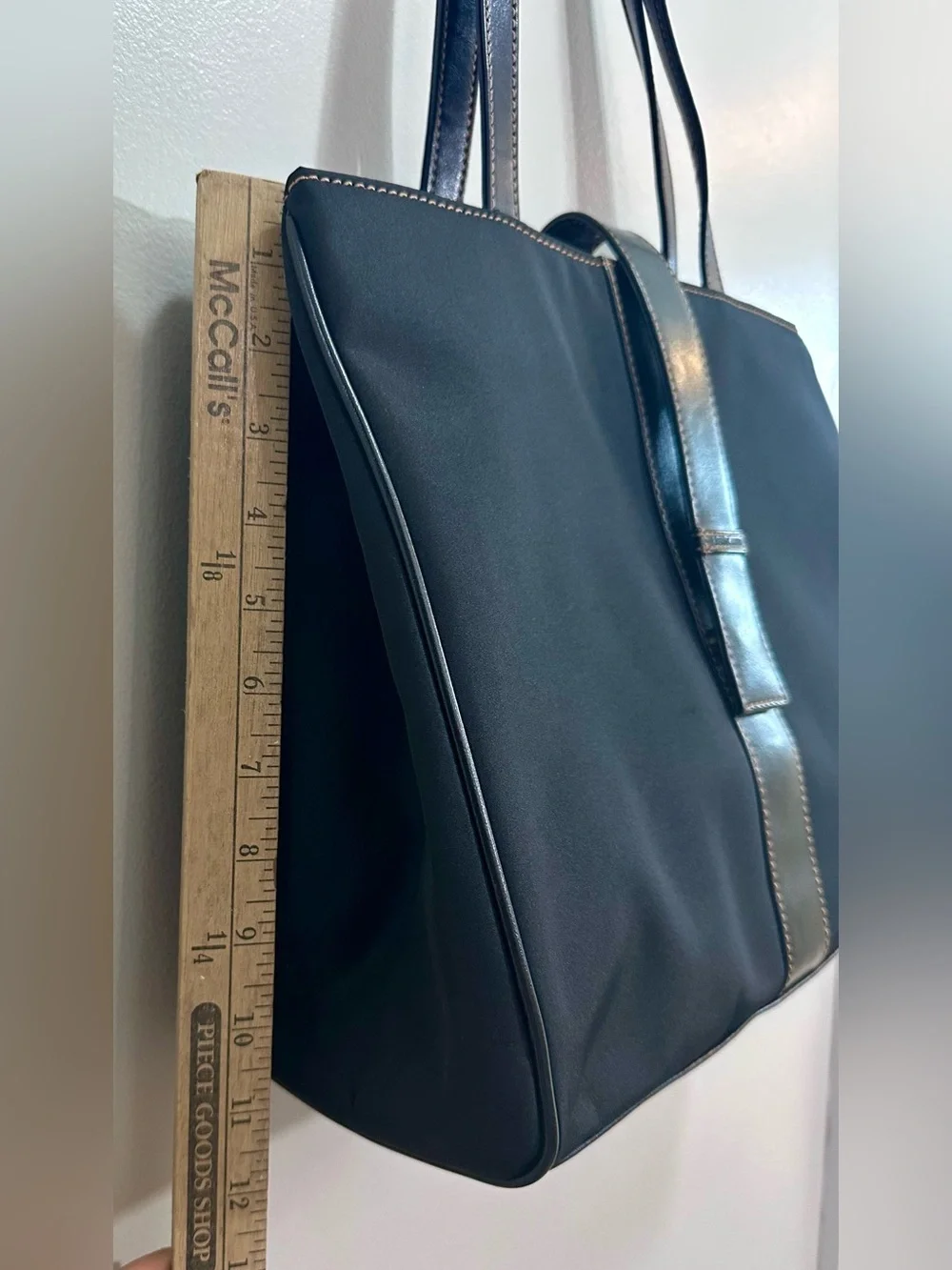 Estée Lauder Black Nylon Tote Bag With Mirror Wallet